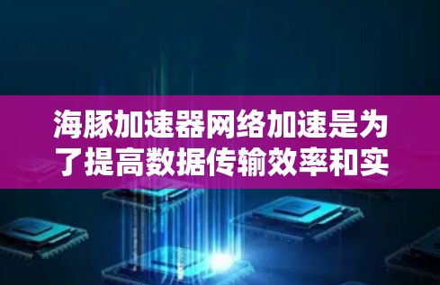 海豚加速器网络加速是为了提高数据传输效率和实验室操作性能的关键技术。以下是对这一主题的详细分析