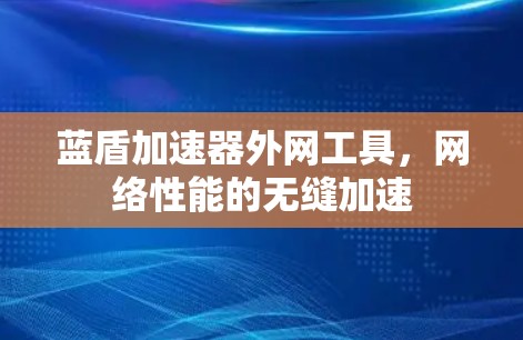 蓝盾加速器外网工具，网络性能的无缝加速