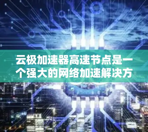 云极加速器高速节点是一个强大的网络加速解决方案，专为云服务器环境设计，旨在优化网络性能和加速云服务。以下是对该加速器的详细分析和使用指南