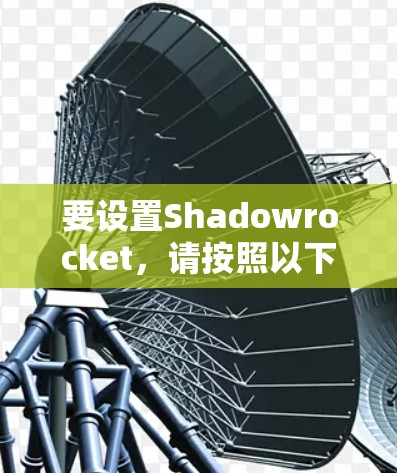 要设置Shadowrocket，请按照以下步骤操作