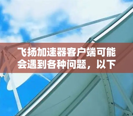 飞扬加速器客户端可能会遇到各种问题，以下是解决问题的分步指南