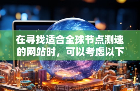 在寻找适合全球节点测速的网站时，可以考虑以下几个因素，并根据你的需求选择最合适的工具